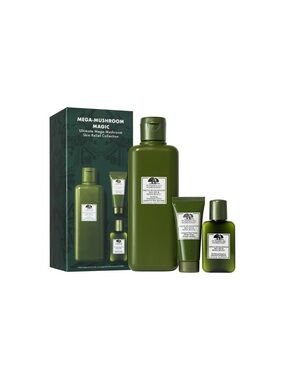 Origins 3-pc Mega-Mushroom Magic Ultimate Skin Relief Collection Gift Set, NIB